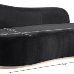 Gustavo Velvet Upholstered Chaise Lounge
