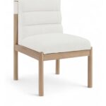 Eloura Linen Textured Fabric Upholstered Dining Chair