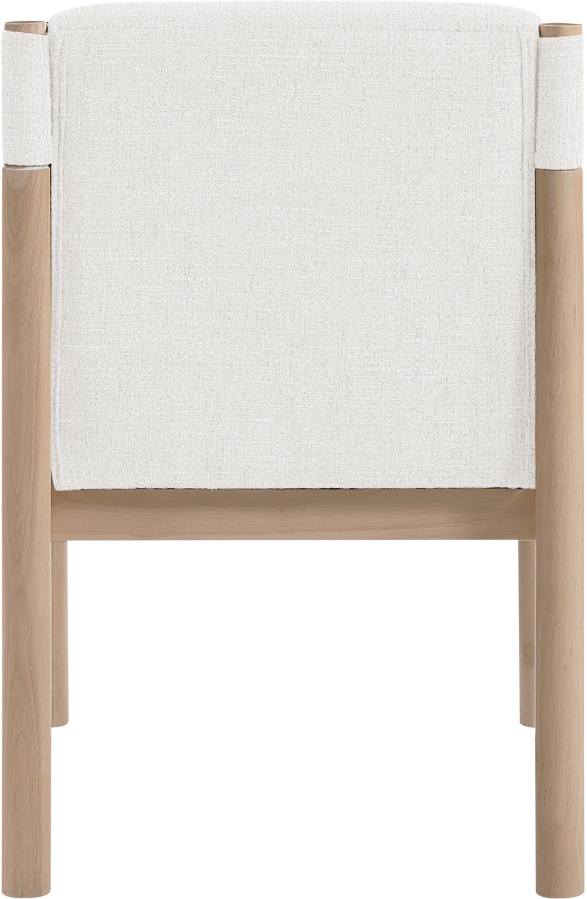 Eloura Linen Textured Fabric Upholstered Dining Chair