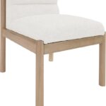 Eloura Linen Textured Fabric Upholstered Dining Chair