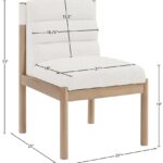 Eloura Linen Textured Fabric Upholstered Dining Chair