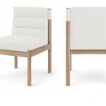 Eloura Linen Textured Fabric Upholstered Dining Chair