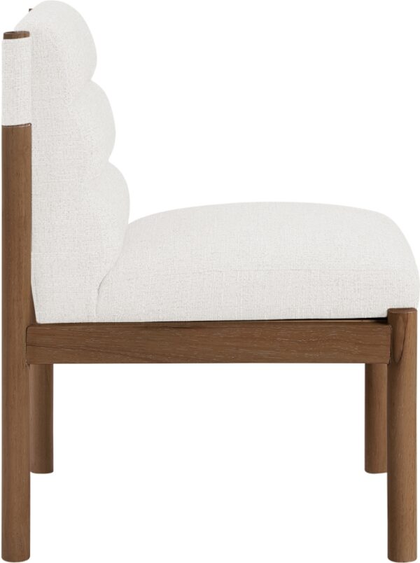 Eloura Linen Textured Fabric Upholstered Dining Chair