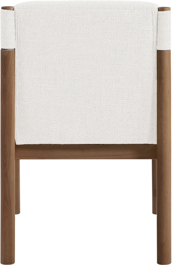 Eloura Linen Textured Fabric Upholstered Dining Chair