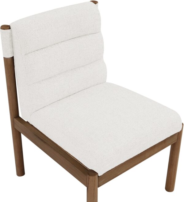 Eloura Linen Textured Fabric Upholstered Dining Chair