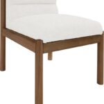 Eloura Linen Textured Fabric Upholstered Dining Chair