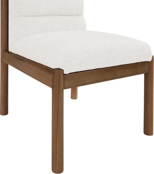 Eloura Linen Textured Fabric Upholstered Dining Chair
