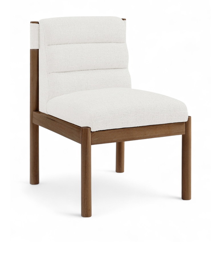 Eloura Linen Textured Fabric Upholstered Dining Chair