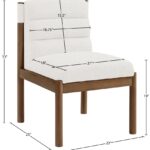 Eloura Linen Textured Fabric Upholstered Dining Chair