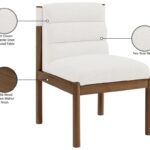Eloura Linen Textured Fabric Upholstered Dining Chair