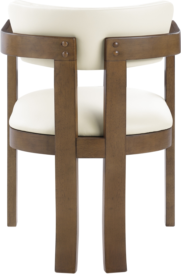 Lavrin Vegan Leather Upholstered Dining Arm Chair