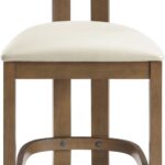 Lavrin Vegan Leather Upholstered Counter Stool