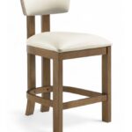 Lavrin Vegan Leather Upholstered Counter Stool