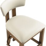 Lavrin Vegan Leather Upholstered Counter Stool
