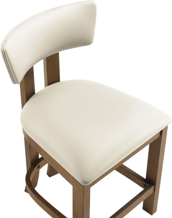 Lavrin Vegan Leather Upholstered Counter Stool