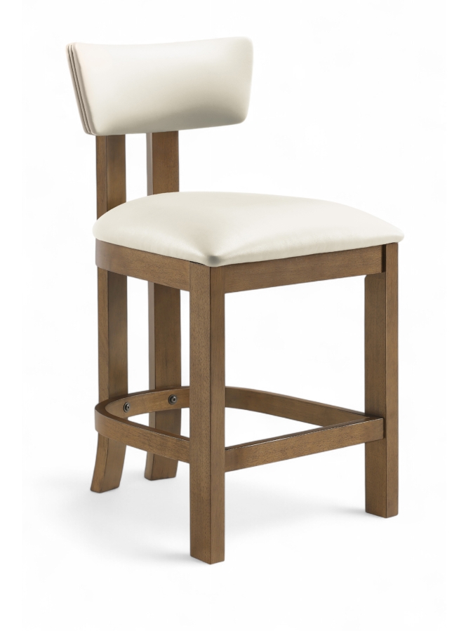 Lavrin Vegan Leather Upholstered Counter Stool