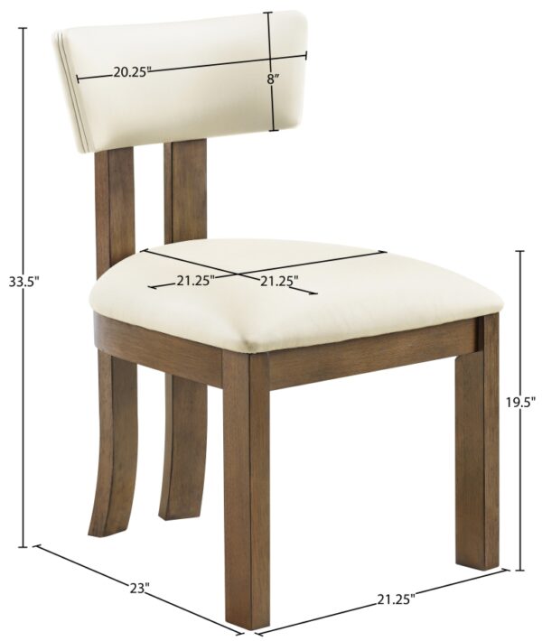 Lavrin Vegan Leather Upholstered Dining Side Chair