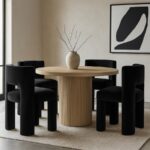 Zuno Velvet Performace Fabric Upholstered Dining Chair