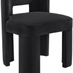 Zuno Velvet Performace Fabric Upholstered Dining Chair