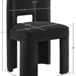 Zuno Velvet Performace Fabric Upholstered Dining Chair