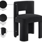 Zuno Velvet Performace Fabric Upholstered Dining Chair