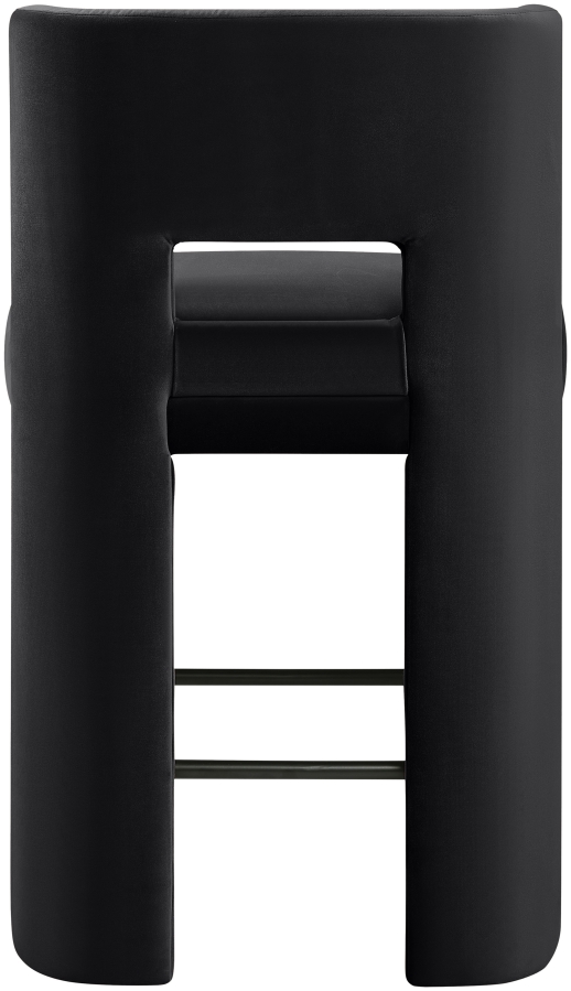 Zuno Velvet Performace Fabric Upholstered Counter Stool