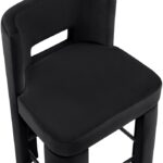 Zuno Velvet Performace Fabric Upholstered Counter Stool