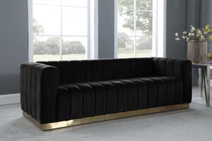 Marlon 86.5" Velvet Upholstered Sofa