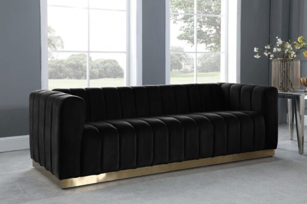 Marlon 86.5" Velvet Upholstered Sofa