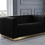 Marlon 62.5" Velvet Upholstered Loveseat