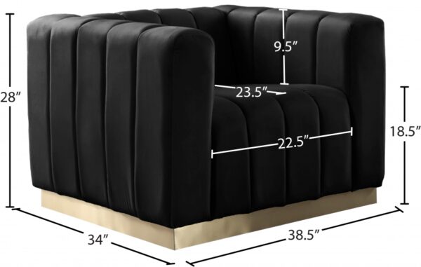 Marlon Velvet Upholstered Chair