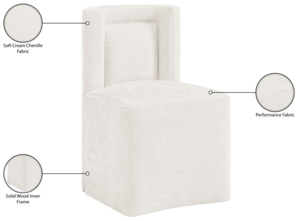 Duvina Chenille Performance Fabric Upholstered Dining Chair