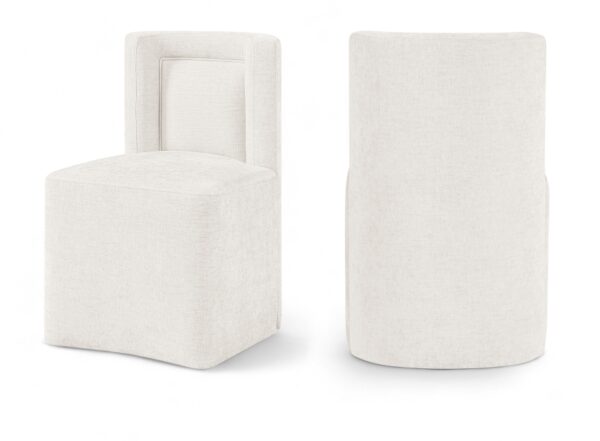 Duvina Chenille Performance Fabric Upholstered Dining Chair