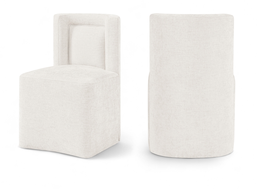 Duvina Chenille Performance Fabric Upholstered Dining Chair
