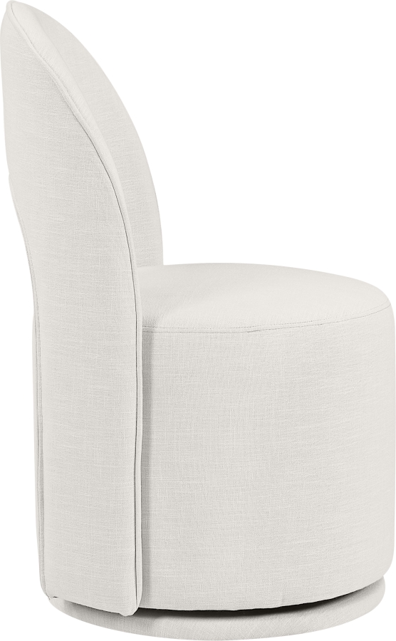 Cirelle Linen Textured Performance Fabric Upholstered Dining Chair