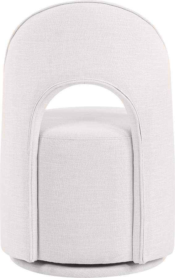 Cirelle Linen Textured Performance Fabric Upholstered Dining Chair