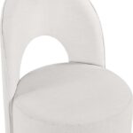 Cirelle Linen Textured Performance Fabric Upholstered Dining Chair