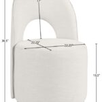Cirelle Linen Textured Performance Fabric Upholstered Dining Chair