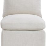 Nelori Linen Textured Performance Fabric Upholstered Dining Chair