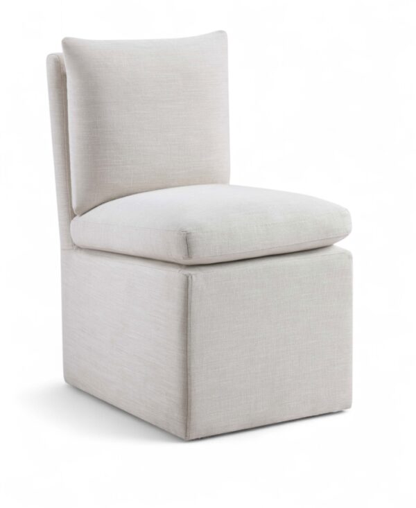 Nelori Linen Textured Performance Fabric Upholstered Dining Chair