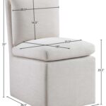 Nelori Linen Textured Performance Fabric Upholstered Dining Chair