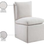 Nelori Linen Textured Performance Fabric Upholstered Dining Chair