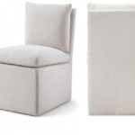 Nelori Linen Textured Performance Fabric Upholstered Dining Chair