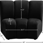 Infinity Velvet Upholstered Modular Chair