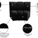 Infinity Velvet Upholstered Modular Chair