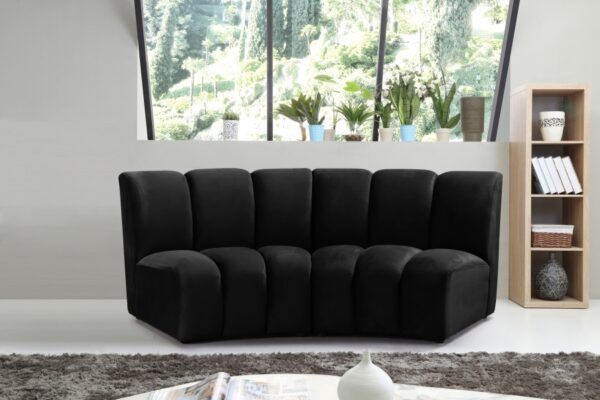 Infinity 83" Velvet Upholstered 2pc. Modular Sectional