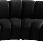 Infinity 83" Velvet Upholstered 2pc. Modular Sectional