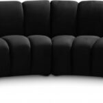 Infinity 148" Velvet Upholstered 4pc. Modular Sectional