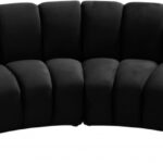 Infinity 148" Velvet Upholstered 4pc. Modular Sectional