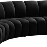 Infinity 148" Velvet Upholstered 4pc. Modular Sectional